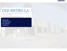 Tablet Screenshot of cedmetro.com